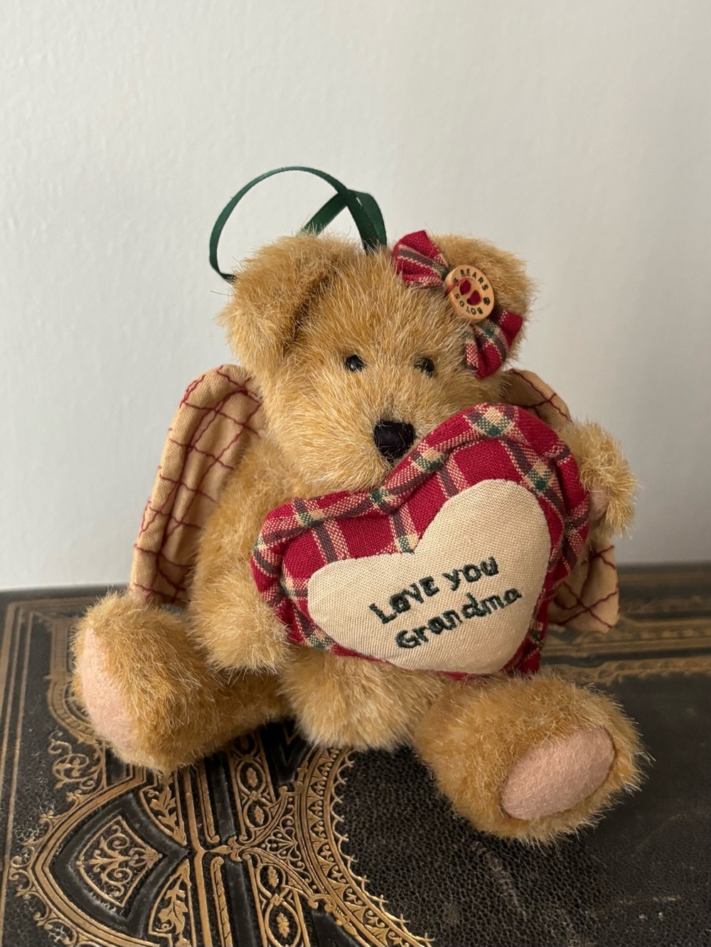 Boyds Bears Love You Grandma Angel Bear Ornament NWT Vintage
